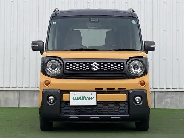 スズキ スペーシア ギア HYBRID XZ 香川県 2019(令1)年 4万km アクティブイエロー/ガンメタリック2トーン 登録時走行距離：39507km/カロッツェリアメモリナビ/　CD DVD BT　フルセグTV/バックカメラ/両側パワースライドドア/デュアルセンサーブレーキサポート/レーンキープアシスト/クリアランスソナー/アイドリングストップ/横滑り防止装置/LEDヘッドライト/オートライト/フォグランプ/サーキュレーター/ロールサンシェード/シートヒーター/ETC/ステアリングスイッチ/プッシュスタート/スマートキー
