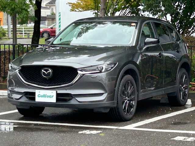 マツダ ＣＸ－５ 25S ブラックトーンED 宮城県 2021(令3)年 2.1万km マシーングレープレミアムM ４WD/i-アイアクティブセンス/・ブラインドスポットモニター/・ロードサインアシスト/・オフロードトラクションアラート/・ヘッドアップディスプレイ/・スマートブレーキサポート/・マツダレーダークルーズコントロール/・レーンキープアシストシステム/純正メモリナビ/・フルセグTV/Bluetooth/USB/・全方位カメラ/・ETC/・ドライブレコーダー/BOSEプレミアムサウンド/電動リアゲート/アイドリングストップ/クリアランスソナー/電子パーキング/・オートホールド/革巻きステアリング/・ステアリングリモコン/・ステアリングヒーター/ハーフレザーシート/・シートヒーター(運転席/助手席)/プッシュスタート/・スマートキー/LEDヘッドライト/・オートライト/純正アルミホイール/純正フロアマット