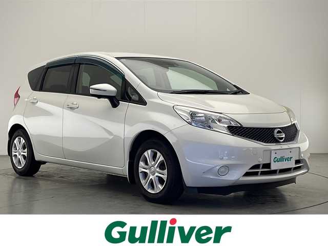 日産 ノート X 宮崎県 2015(平27)年 9.5万km ブリリアントホワイトパール 禁煙車/純正ナビ/ETC/バックカメラ/ETC/純正フロアマット/スマートキー/プッシュエンジンスタート