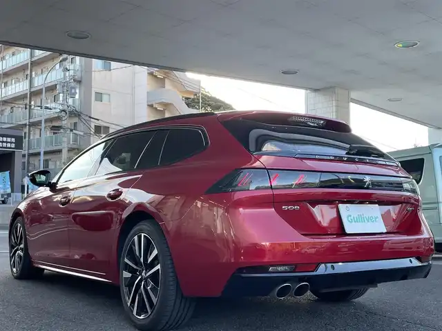 プジョー ５０８ SW GT ブルーHDi 長崎県 2020(令2)年 3.5万km 赤 ワンオーナー/社外ナビ（フルセグ、ＦＭ、AM、AppleCarPlay）/全方位カメラ/バックカメラ/フロントカメラ/DN席パワーシート/DN席シートヒーター/サンルーフ/レザーシート/ＢＳＭ/マルチポイントランバーサポート/パドルシフト/パワーバックドア/Ａストップ/ETC/レーンアシスト/ステアリングスイッチ/FOCALサウンド/保証書/取説/スペアキー