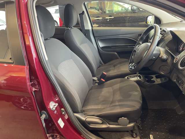 三菱 ミラージュ G 秋田県 2017(平29)年 3.8万km ワインレッドP 衝突軽減装置/社外ナビ/　CD　DVD　BT　フルセグ　SD再生/バックカメラ/ETC/横滑り防止/ステアリングスイッチ/革巻きステアリング/オートエアコン/電動格納ミラー/純正フロアマット/オートライト/スタッドレスタイヤ積み込み