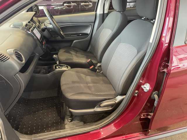 三菱 ミラージュ G 秋田県 2017(平29)年 3.8万km ワインレッドP 衝突軽減装置/社外ナビ/　CD　DVD　BT　フルセグ　SD再生/バックカメラ/ETC/横滑り防止/ステアリングスイッチ/革巻きステアリング/オートエアコン/電動格納ミラー/純正フロアマット/オートライト/スタッドレスタイヤ積み込み