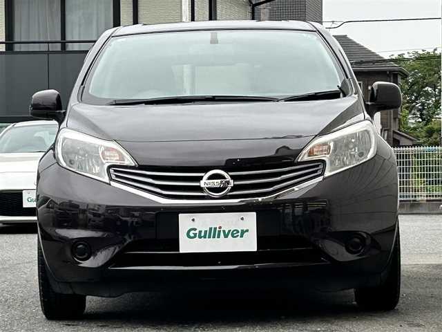 日産 ノート X DIG－S 埼玉県 2013(平25)年 4.8万km オーロラモーヴ 純正ナビ/AM FM CD SD AUX　フルセグTV/ETC/アイドリングストップ/オートエアコン/電動格納ミラー/プッシュスタート/フォグランプ/リアワイパー/社外17インチアルミホイール/スマートキー