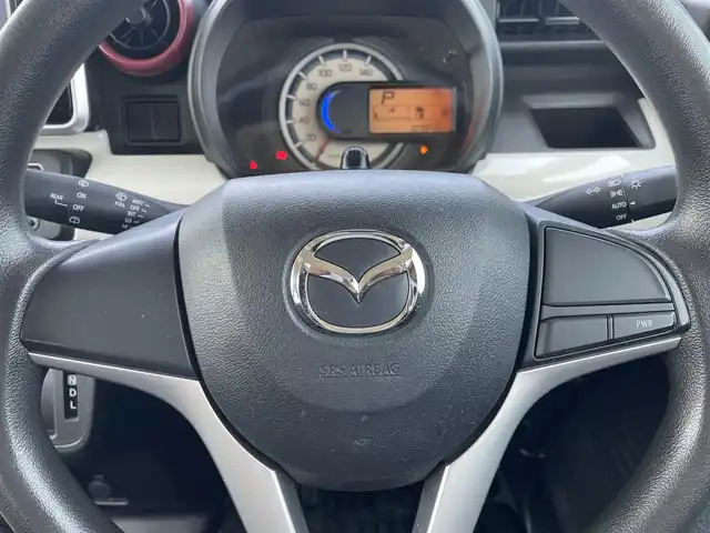マツダ フレアワゴン ハイブリッド XS 鳥取県 2018(平30)年 11万km オフブルーM ４・Ｗ・Ｄ　/ワンオーナー/社外ナビ／フルセグ／ＤＶＤ／ＣＤ／ＢＴ/前後ドライブレコーダー/ＥＴＣ/レーダーブレーキサポート/レーンキープアシスト/前席シートヒーター/両側パワースライド/プッシュエンジンスタート/社外１４インチアルミホイール/ルーフサーキュレーター/リヤロールサンシェード/アイドリングストップ/純正ホイールスタットレスセット積込/（タイヤ残り溝　４－５分山）/フロアマット/ドアバイザー/保証書・取扱説明書