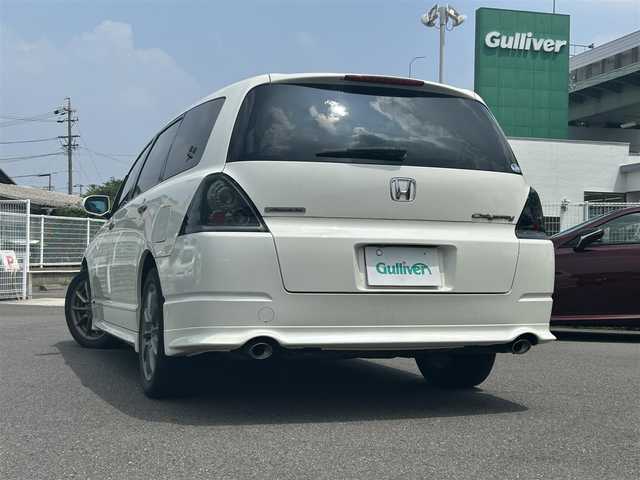 ホンダ オデッセイ アブソルート 愛知県 2004(平16)年 14万km プレミアムホワイトパール HDDナビ/（AM/FM/CD/DVD)/ETC/クルーズコントロール/純正17インチAW/HIDヘッドライト/フォグランプ/革巻きステアリング/ステアリングスィッチ
