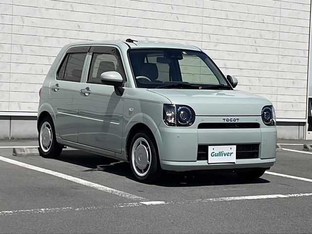 ダイハツ ミラ トコット G SA Ⅲ 静岡県 2022(令4)年 1.4万km セラミックグリーンM 社外ナビ/ワンセグTV/社外CD/DVD/MSV/フロントシートヒーター/コーナーセンサー/アイドリングストップ/スマートアシストIII/オートハイビーム/LEDヘッドライト/オートライト/コーナーセンサー/スマートキー/スペアキー