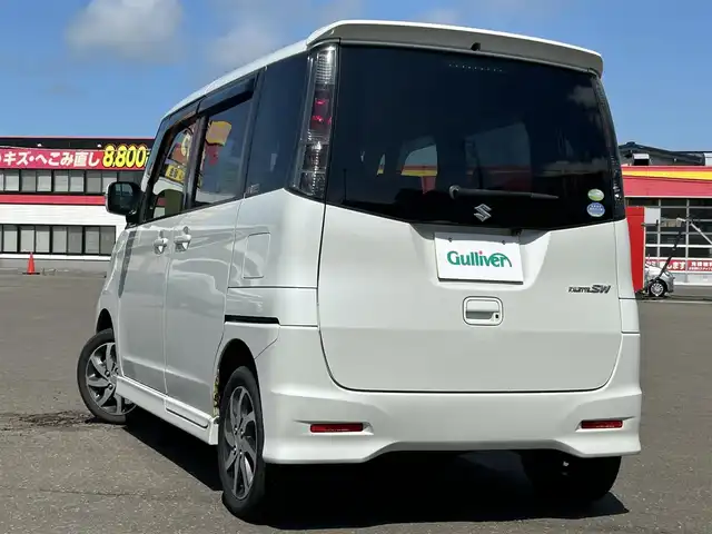スズキ パレット ＳＷ XS 道東・釧路十勝 2011(平23)年 7.6万km パールホワイト ４WD/ワンオーナー/社外ミュージックプレイヤー/（AM/FM/CD/USB/AUX）/バックカメラ/片側パワースライドドア/プッシュスタート/スマートキー/スペアキー/純正AW付きサマータイヤ/オートライト/フォグランプ/純正ドアバイザー/純正フロアマット/ミュージックプレイヤー取扱説明書/取扱説明書/記録簿/保証書