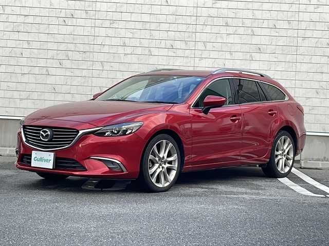 マツダ アテンザ ワゴン XD 山形県 2015(平27)年 5.1万km ソウルレッドプレミアムメタリック ワンオーナー/スマートシティブレーキサポート/ヘッドアップディスプレイ/クルーズコントロール/純正ナビ(CD.DVD.BT.USB.AUX.SD)/バックカメラ/ワンセグ/ビルトインETC/電動パーキングブレーキ/LEDヘッドライト/ドライブレコーダー/アイドリングストップ/プッシュスタート/スマートキーｘ２