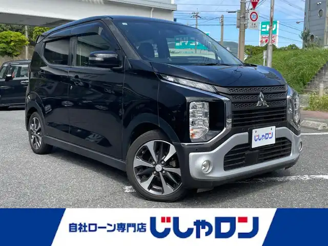 三菱 ｅＫクロス G 福岡県 2019(令1)年 8.7万km アメジストブラック (株)IDOMが運営する【じしゃロン八幡西店】の自社ローン専用車両になります。こちらは現金またはオートローンご利用時の価格です。自社ローンご希望の方は別途その旨お申付け下さい/衝突被害軽減システム/純正メモリナビ/地デジ/Bluetooth/バックカメラ/シートヒーター/オートライト/LEDライト/ETC