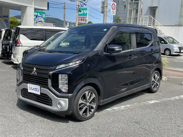三菱 ｅＫクロス G 福岡県 2019(令1)年 8.7万km アメジストブラック (株)IDOMが運営する【じしゃロン八幡西店】の自社ローン専用車両になります。こちらは現金またはオートローンご利用時の価格です。自社ローンご希望の方は別途その旨お申付け下さい/衝突被害軽減システム/純正メモリナビ/地デジ/Bluetooth/バックカメラ/シートヒーター/オートライト/LEDライト/ETC