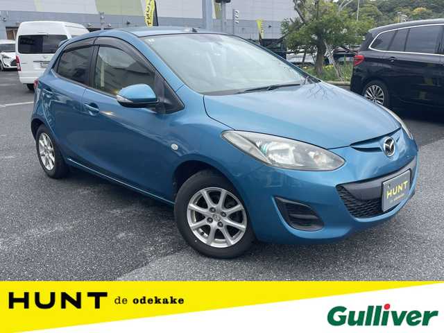 マツダ デミオ 13－スカイアクティブ 千葉県 2012(平24)年 6.8万km アクアティックブルーマイカ 社外７インチナビ/バックカメラ/オートライト/ＥＴＣ/Ｂｌｕｅｔｏｏｔｈ/ワンセグＴＶ/純正フロアマット/純正アルミホイール/ウィンカーミラー/リモコンキー/ステアリングスイッチ/ドアバイザー