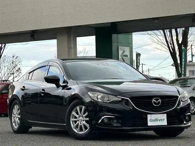 マツダ アテンザ セダン XD Lパッケージ 宮城県 2014(平26)年 11.1万km ジェットブラックマイカ /サンルーフ//BOSEサウンドシステム//社外メモリナビ//CD/DVD/SD/BT/USB/フルセグテレビ//黒レザーシート//前席パワーシート/シートヒーター//レーダークルーズコントロール//ブラインドスポットモニター//レーンキープアシスト//ETC//スマートキーx2//社外アルミスタッドレスタイヤ積込
