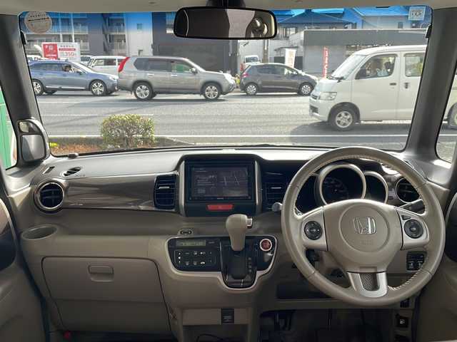 ホンダ Ｎ ＢＯＸ G ターボ Lパッケージ 高知県 2014(平26)年 10.8万km プレミアムブロンズパール 両側パワースライドドア/ターボ/７インチナビ/（バックカメラ/Bluetoothオーディオ/フルセグTV/ＣＤ・DVD）/ETC/ベンチシート/オートライト/クルーズコントロール/スマートキー