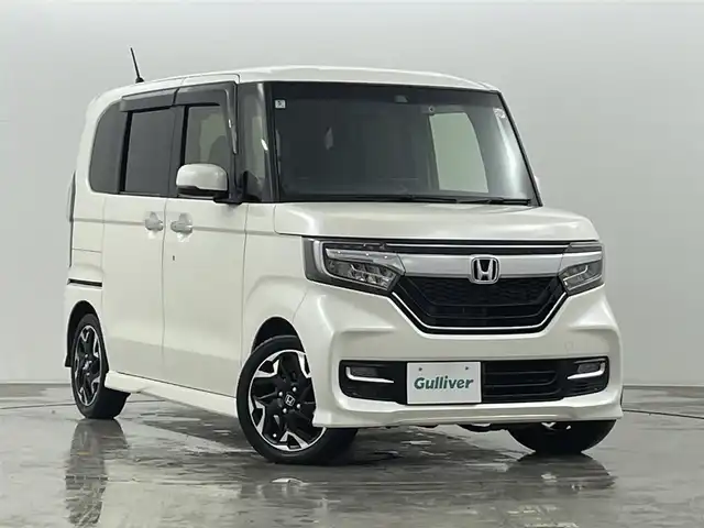 ホンダ Ｎ ＢＯＸ カスタム G EX ターボ ホンダセンシング 福島県 2018(平30)年 5.7万km プレミアムホワイトパールⅡ ホンダセンシング/・CMBS/・車線逸脱警報/・オートハイビーム/・コーナーセンサー　/純正ＳＤナビゲーション/【AM/FM/DVD/CD/Bluetooth/ワンセグ】/型番:VXM-184VFI/ターボ　/ＥＴＣ　/バックカメラ　/両側パワースライドドア　/ステアリングスイッチ　/チルトステアリング　/ドライブレコーダー前後　/プッシュスタート　/・スマートキー　/ＬＥＤライト/・オートライト/オービスレーダー/ウィンカーミラー/純正フロアマット