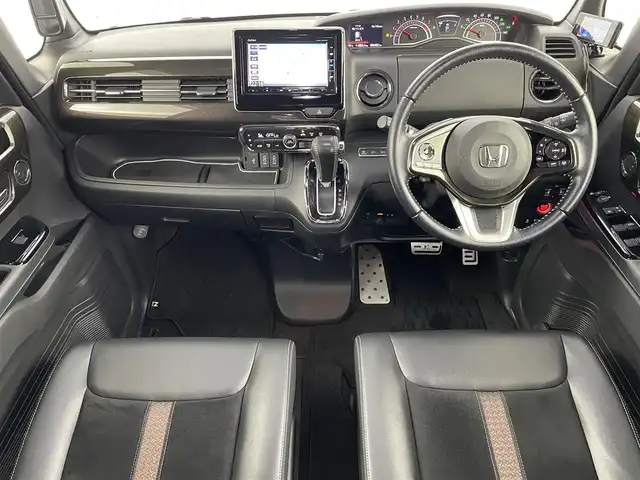 ホンダ Ｎ ＢＯＸ カスタム G EX ターボ ホンダセンシング 福島県 2018(平30)年 5.7万km プレミアムホワイトパールⅡ ホンダセンシング/・CMBS/・車線逸脱警報/・オートハイビーム/・コーナーセンサー　/純正ＳＤナビゲーション/【AM/FM/DVD/CD/Bluetooth/ワンセグ】/型番:VXM-184VFI/ターボ　/ＥＴＣ　/バックカメラ　/両側パワースライドドア　/ステアリングスイッチ　/チルトステアリング　/ドライブレコーダー前後　/プッシュスタート　/・スマートキー　/ＬＥＤライト/・オートライト/オービスレーダー/ウィンカーミラー/純正フロアマット