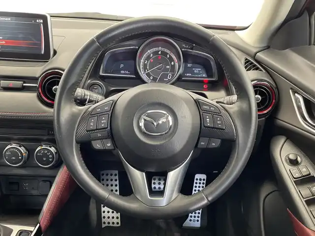 マツダ ＣＸ－３ 栃木県 2015(平27)年 1.9万km ソウルレッドプレミアムメタリック ディーゼルターボ/純正ナビ/　（CD/DVD/Bluetooth）/バックカメラ/衝突軽減ブレーキ/レーンキープアシスト/前席シートヒーター/ETC/LEDヘッドライト/純正AW/アイドリングストップ