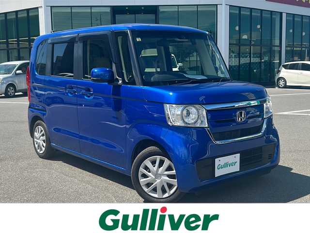 ホンダ Ｎ ＢＯＸ G EX ターボ ホンダセンシング 長野県 2018(平30)年 5.6万km ブリリアントスポーティブルーメタリック2トーン 純正8インチナビ/【VXU-185NBi】/(CD/DVD/フルセグTV/BT)/バックカメラ/ホンダセンシング/・衝突軽減ブレーキ/・誤発進抑制機能/・後方誤発進抑制機能/・歩行者事故低減ステアリング/・先行車発進お知らせ機能/・標識認識機能/・路外逸脱抑制機能/・アダプティブクルーズコントロール/ビルトインETC/ドライブレコーダー（F・R）/両側パワースライドドア/革巻きステアリング/ステアリングスイッチ/パドルシフト/LEDヘッドライト/オートライト/スマートキー/Pスタート/電動格納ミラー/純正フロアマット