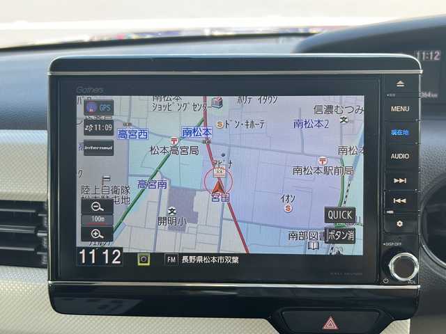 ホンダ Ｎ ＢＯＸ G EX ターボ ホンダセンシング 長野県 2018(平30)年 5.6万km ブリリアントスポーティブルーメタリック2トーン 純正8インチナビ/【VXU-185NBi】/(CD/DVD/フルセグTV/BT)/バックカメラ/ホンダセンシング/・衝突軽減ブレーキ/・誤発進抑制機能/・後方誤発進抑制機能/・歩行者事故低減ステアリング/・先行車発進お知らせ機能/・標識認識機能/・路外逸脱抑制機能/・アダプティブクルーズコントロール/ビルトインETC/ドライブレコーダー（F・R）/両側パワースライドドア/革巻きステアリング/ステアリングスイッチ/パドルシフト/LEDヘッドライト/オートライト/スマートキー/Pスタート/電動格納ミラー/純正フロアマット