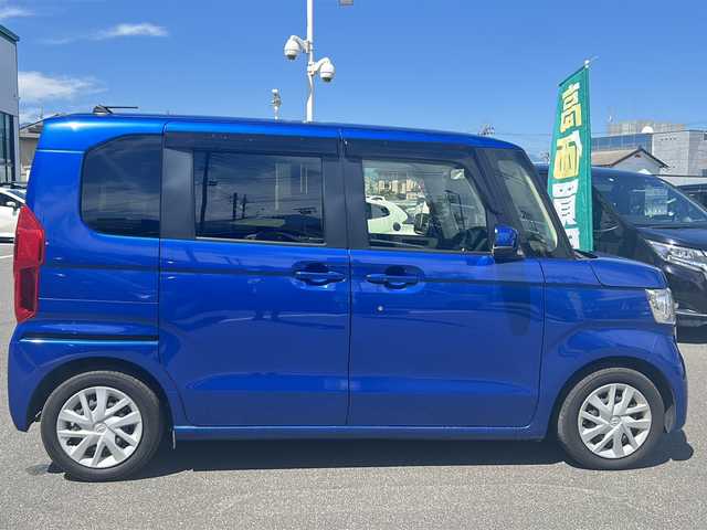 ホンダ Ｎ ＢＯＸ G EX ターボ ホンダセンシング 長野県 2018(平30)年 5.6万km ブリリアントスポーティブルーメタリック2トーン 純正8インチナビ/【VXU-185NBi】/(CD/DVD/フルセグTV/BT)/バックカメラ/ホンダセンシング/・衝突軽減ブレーキ/・誤発進抑制機能/・後方誤発進抑制機能/・歩行者事故低減ステアリング/・先行車発進お知らせ機能/・標識認識機能/・路外逸脱抑制機能/・アダプティブクルーズコントロール/ビルトインETC/ドライブレコーダー（F・R）/両側パワースライドドア/革巻きステアリング/ステアリングスイッチ/パドルシフト/LEDヘッドライト/オートライト/スマートキー/Pスタート/電動格納ミラー/純正フロアマット
