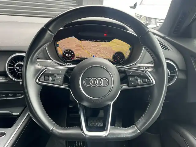 アウディ ＴＴクーペ 2．0 TFSI 静岡県 2016(平28)年 4.5万km ミトスブラックメタリック MMIナビ/(Bluetooth/CD/DVD/フルセグ)/バーチャルコックピット/マトリクスLEDヘッドライト/ETC/ドライブレコーダー/純正17インチアルミホイール/純正フロアマット/スマートキー