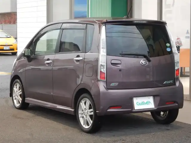 ダイハツ ムーヴ カスタム RS 静岡県 2013(平25)年 3.6万km シルキーマルーンクリスタルメタリック ターボ/ブリジストン製タイヤ/・2025年1月製/・SEIBERLING SL201/ストラーダナビ/・CN-R300WD/・フルセグ/・DVD再生/・CD再生/・Bluetooth接続/・SD/・HDMI/ETC/本革巻きステアリング/アイドリングストップ/ウインカーミラー/電動格納ミラー/オートライト/フォグライト/ドアバイザー/プッシュスタート/スマートキー×1/取扱説明書/新車保証書/整備記録簿/・新車1ヶ月、6ヶ月、H27、H29、H30、R1、R3、R5、R7