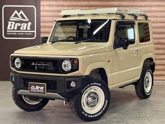 スズキ ジムニー XL 長野県 2020(令2)年 1.4万km シフォンアイボリーM AIS検査済み/ワンオーナー/社外SDナビ/フルセグテレビ/Bluetooth/バックカメラ/ドライブレコーダー/LEDフォグランプ/ドアバイザー/プッシュスタート/DEAN CROSS COUNTRYアルミ（社外）/ステアリングカバー/トーヨー　オープンカントリーR/T　185/85-16（新品）/1インチリフトアップキット（社外）/フロントアンダーガード（社外）/フロントカメラ（社外）/ルーフラック（社外）/社外パーツ取付有