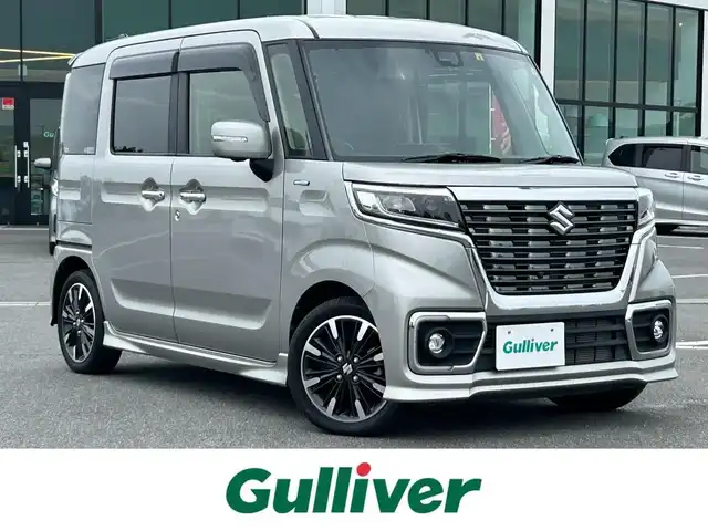 スズキ スペーシア カスタム HYBRID XS 奈良県 2020(令2)年 1.9万km スチールシルバーM 両側パワースライドドア/ETC/運転席シートヒーター/カーテンエアバッグ/LEDヘッドライト/純正15インチアルミホイール/純正フロアマット/スペアキー/ナビ故障