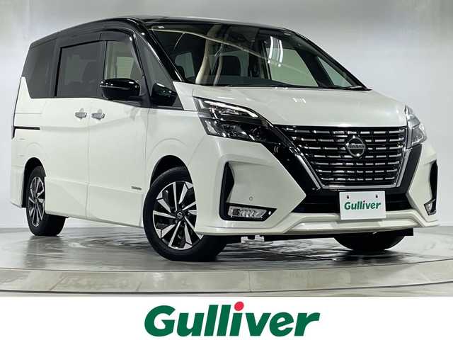 日産 セレナ ハイウェイスター V 神奈川県 2020(令2)年 2.7万km ブリリアントホワイトパール 2トーン 1オーナー /10型ナビ/フリップダウンモニター/全方位カメラ/セーフティパック/ETC/ドラレコ/ハンズフリー/オートスライド/両側電動スライドドア/スマートミラー/BSI/BSW/LDW/LDP