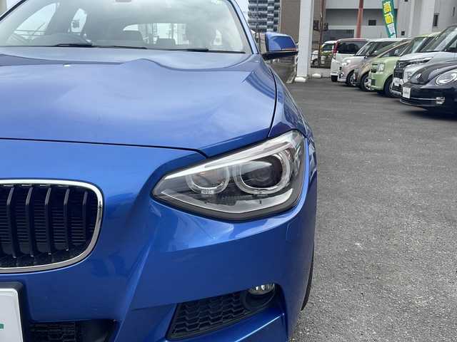 ＢＭＷ １１６ｉ Mスポーツ 宮崎県 2015(平27)年 5.7万km マリナベイブルー 純正ナビ Bluetooth バックカメラ CDチェンジャー ETC 前方ドライブレコーダー ハーフレザーシート 純正フロアマット 純正アルミホイール LEDライト オートライト アイドリングストップ