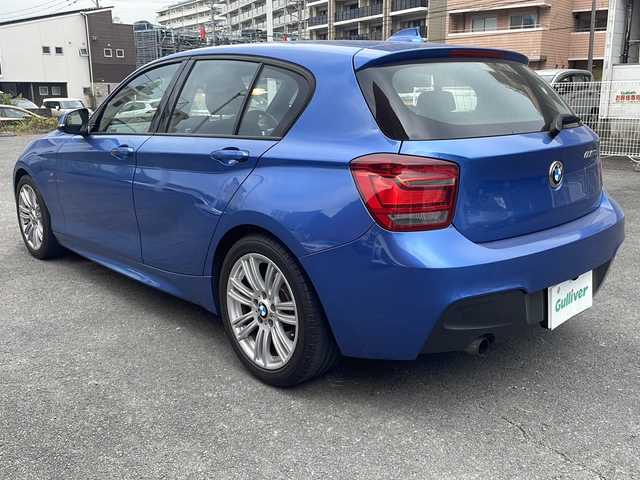 ＢＭＷ １１６ｉ Mスポーツ 宮崎県 2015(平27)年 5.7万km マリナベイブルー 純正ナビ Bluetooth バックカメラ CDチェンジャー ETC 前方ドライブレコーダー ハーフレザーシート 純正フロアマット 純正アルミホイール LEDライト オートライト アイドリングストップ