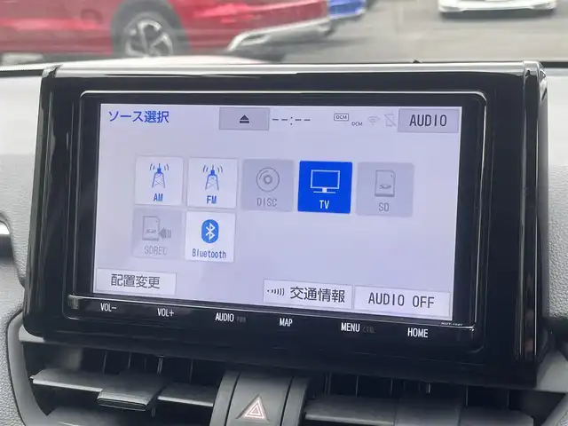 トヨタ ＲＡＶ４ ハイブリットX 島根県 2019(令1)年 4.8万km ホワイトパールクリスタルシャイン ワンオーナー　/純正９インチＳＤナビ　/（フルセグＴＶ・ＤＶＤ再生・Ｂｌｕｅｔｏｏｔｈ接続）/バックカメラ　/前後ドライブレコーダー/ビルトインＥＴＣ　/レーダークルーズコントロール/レーンキープアシスト/衝突軽減システム/ブラインドスポットモニター/インテリジェンスクリアランスソナー/オートハイビーム／ライト/デジタルインナーミラー/純正LEDヘッドライト/純正17インチアルミホイール/ハーフレザー調シートカバー/純正フロアマット/取扱説明書／保証書/スペアキー1本