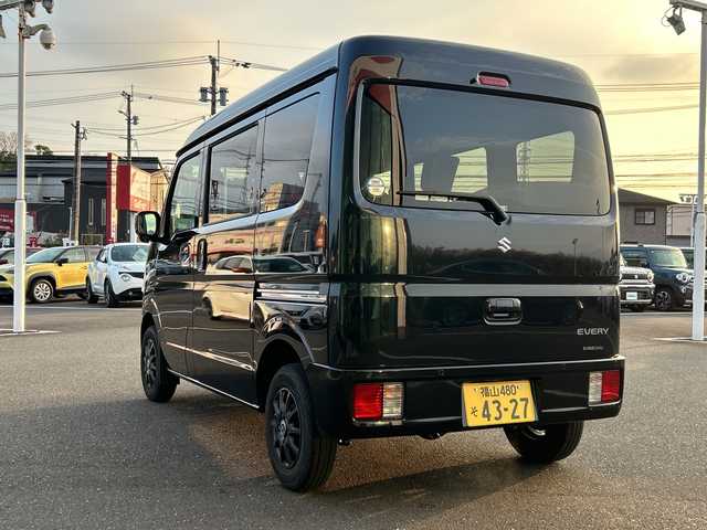 スズキ エブリイ JOINターボ 鹿児島県 2024(令6)年 0.9万km ブルーイッシュブラックパール3 社外ナビ/　　CD/DVD/BT/ワンセグ/バックカメラ/両側スライドドア/LEDヘッドライト/シートヒーター/社外12インチAW/アイドリングストップ/スマートキー/クリアランスソナー/オートライト