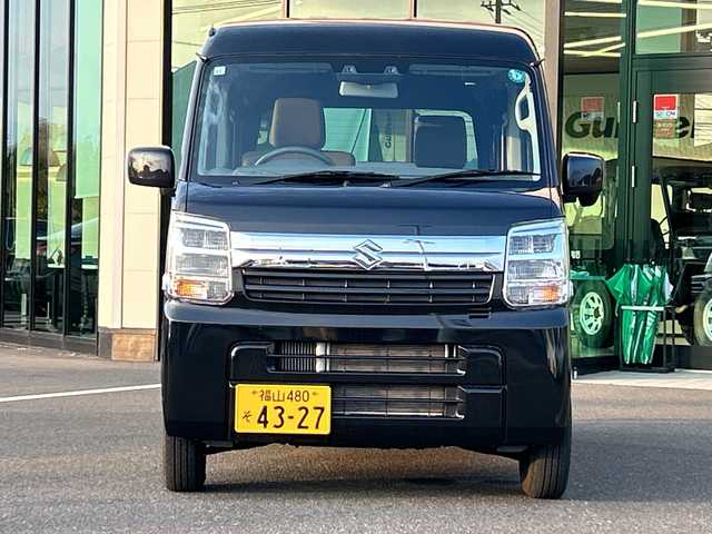 スズキ エブリイ JOINターボ 鹿児島県 2024(令6)年 0.9万km ブルーイッシュブラックパール3 社外ナビ/　　CD/DVD/BT/ワンセグ/バックカメラ/両側スライドドア/LEDヘッドライト/シートヒーター/社外12インチAW/アイドリングストップ/スマートキー/クリアランスソナー/オートライト