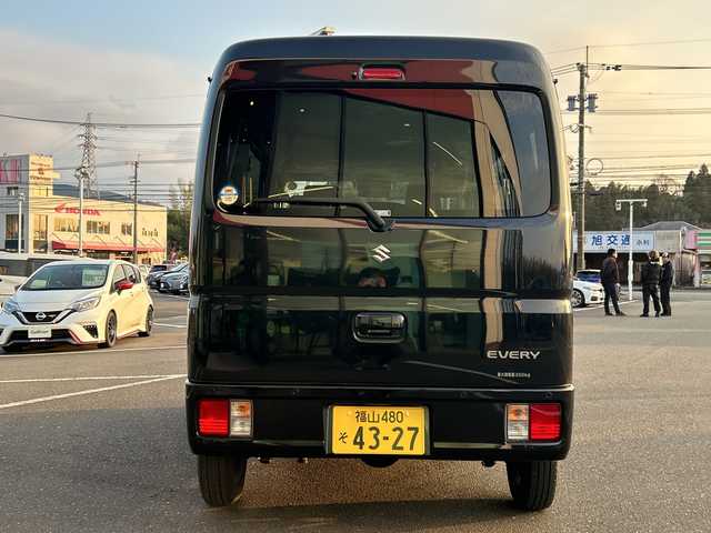 スズキ エブリイ JOINターボ 鹿児島県 2024(令6)年 0.9万km ブルーイッシュブラックパール3 社外ナビ/　　CD/DVD/BT/ワンセグ/バックカメラ/両側スライドドア/LEDヘッドライト/シートヒーター/社外12インチAW/アイドリングストップ/スマートキー/クリアランスソナー/オートライト