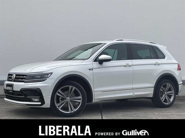 フォルクスワーゲン ティグアン TDI 4モーション Rライン 東京都 2019(令1)年 3.5万km オリックスホワイトパールエフェクト 4WD/ディーゼル車/純正ナビ/フルセグTV/デジタルメーカークラスター/360°カメラ/黒レザーシート/シートヒーター/ACC/レーンキープ/BSM/スマートキー/ドライブレコーダー
