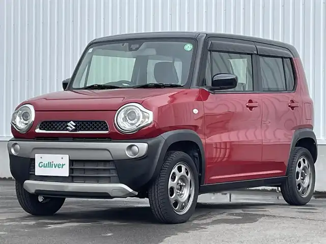 スズキ ハスラー G 愛媛県 2015(平27)年 5.4万km フェニックスレッドパール/ブルーイッシュブラックパール 純正メモリナビ/ワンセグTV/AUX/Bluetooth/バックカメラ/ETC/D席シートヒーター/キセノンヘッドライト/オートライト/15インチホイール/衝突被害軽減ブレーキ/純正フロアマット/ドアバイザー/プッシュスタート/スマートキー