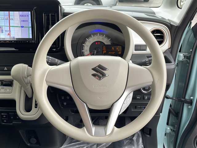 スズキ ワゴンＲ スマイル HYBRID S 道北・旭川 2022(令4)年 2.7万km オフブルーM ・４WD/・禁煙車/・純正ディーラーナビTV/CD/DVD/BT/USB/・前席シートヒーター/・ミラーヒーター/・バックカメラ/・スズキSafetysupprt/・デュアルセンサーブレーキサポートII/・誤発進抑制機能/・低速時ブレーキサポート/・発進お知らせ機能/・標識認識機能/・車線逸脱警報機能/・両側電動スライドドア/・後方コーナーセンサー/・純正フロアトレーマット/・ビルトインETC/・オートライト/・ドアバイザー/・純正スチールホイール/・プッシュスタート/・スマートキー