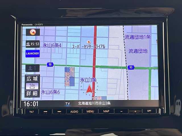 スズキ ワゴンＲ スマイル HYBRID S 道北・旭川 2022(令4)年 2.7万km オフブルーM ・４WD/・禁煙車/・純正ディーラーナビTV/CD/DVD/BT/USB/・前席シートヒーター/・ミラーヒーター/・バックカメラ/・スズキSafetysupprt/・デュアルセンサーブレーキサポートII/・誤発進抑制機能/・低速時ブレーキサポート/・発進お知らせ機能/・標識認識機能/・車線逸脱警報機能/・両側電動スライドドア/・後方コーナーセンサー/・純正フロアトレーマット/・ビルトインETC/・オートライト/・ドアバイザー/・純正スチールホイール/・プッシュスタート/・スマートキー