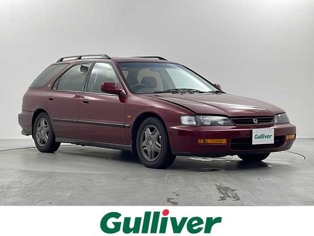 ホンダ アコード ワゴン SiR 栃木県 1996(平8)年 8.2万km ミラノレッド 純正オーディオ/（CD/FM/AM/カセット）/ETC/サンルーフ/電動格納ミラー/オートエアコン/純正１５インチAW/革巻きステアリング