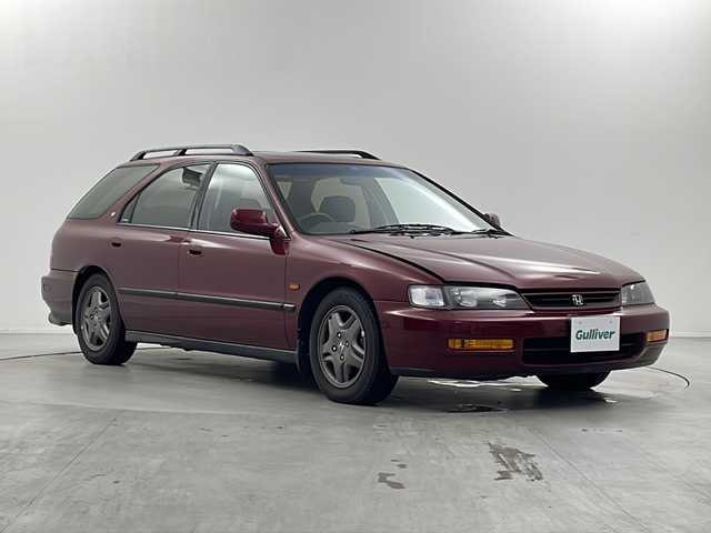 ホンダ アコード ワゴン SiR 栃木県 1996(平8)年 8.2万km ミラノレッド 純正オーディオ/（CD/FM/AM/カセット）/ETC/サンルーフ/電動格納ミラー/オートエアコン/純正１５インチAW/革巻きステアリング