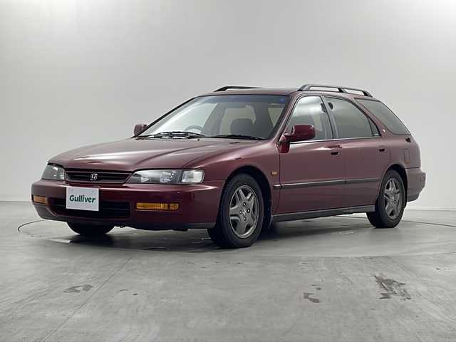 ホンダ アコード ワゴン SiR 栃木県 1996(平8)年 8.2万km ミラノレッド 純正オーディオ/（CD/FM/AM/カセット）/ETC/サンルーフ/電動格納ミラー/オートエアコン/純正１５インチAW/革巻きステアリング