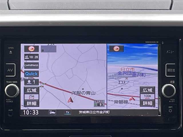 日産 デイズ ルークス X Vセレクション 茨城県 2016(平28)年 5.3万km クールシルバー ワンオナ/スペアキー/純正ナビ/全周囲カメラ/両側パワースライドドア/横滑り防止/プリクラッシュセーフティ/アイドリングストップ切り替え/プッシュスタートボタン/純正マット