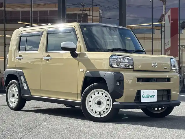 ダイハツ タフト G 宮城県 2020(令2)年 1.3万km サンドベージュメタリック 登録時走行距離12268km/純正SDナビ/AM・FM・CD・DVD・Bluetooth・TV/プッシュスタート/スマートキー/前席シートヒーター/コーナーセンサー/衝突軽減ブレーキ/LEDヘッドライト/アイドリングストップ/フォグランプ/電子パーキング/ブレーキホールド機能/ステアリングリモコン/純正フロアマット/純正アルミホイール