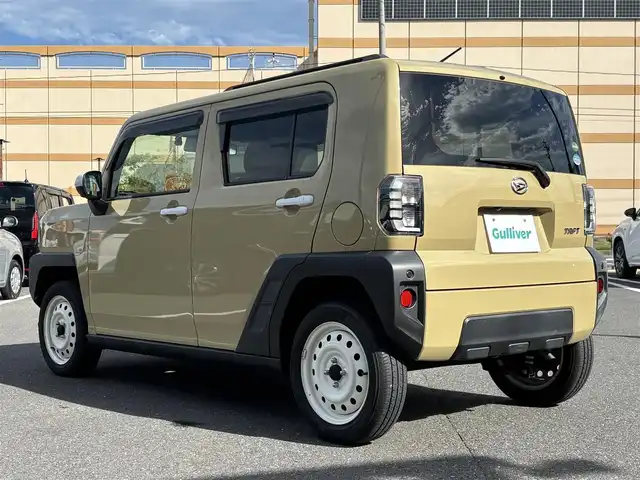 ダイハツ タフト G 宮城県 2020(令2)年 1.3万km サンドベージュメタリック 登録時走行距離12268km/純正SDナビ/AM・FM・CD・DVD・Bluetooth・TV/プッシュスタート/スマートキー/前席シートヒーター/コーナーセンサー/衝突軽減ブレーキ/LEDヘッドライト/アイドリングストップ/フォグランプ/電子パーキング/ブレーキホールド機能/ステアリングリモコン/純正フロアマット/純正アルミホイール