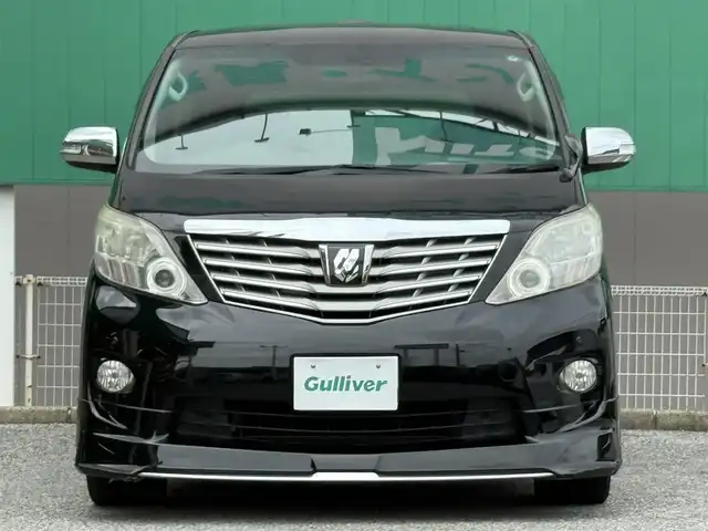 トヨタ アルファード 240S プライムセレⅡ ゴールド 千葉県 2011(平23)年 7.2万km ブラック 社外HDDナビ/フルセグTV/DVD/USB/フリップダウンモニター/ツインムーンルーフ/両側パワースライドドア/ETC/バックカメラ/ディスチャージヘッドライト/フォグランプ/社外20インチAW/スマートキー/プッシュスタート/純正フロアマット
