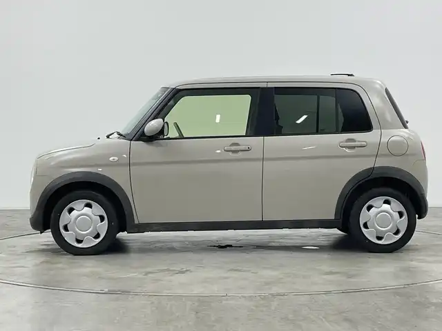 スズキ ラパン S 群馬県 2018(平30)年 4.2万km フォーンベージュM ナビ　フルセグ　Ｂｌｕｅｔｏｏｔｈ　衝突被害軽減ブレーキ　ＨＩＤヘッドライト　オートライト　シートヒーター　ＥＴＣ　革巻きステアリング　アイドリングストップ　プッシュスタート　スマートキー　　禁煙車