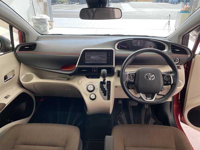 トヨタ シエンタ G 愛知県 2015(平27)年 4.3万km レッドマイカM 純正ナビ　SDカードなし/両側パワースライドドア/バックカメラ/LEDヘッドライト/オートマチックハイビーム/ETC/衝突軽減システム/フルセグ/CD DVD/Bluetooth/ステアリングスイッチ/スマートキー/プッシュスタート