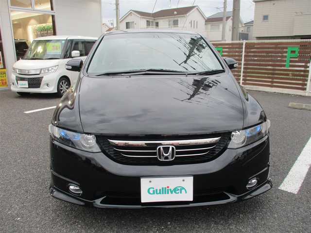 ホンダ オデッセイ アブソルート 千葉県 2005(平17)年 5.5万km ナイトホークブラックパール ワンオーナー/純正ナビゲーション/・CD/DVD/AM/FM/バックカメラ/ETC車載器/ステアリングスイッチ/クルーズコントロール/ドライブレコーダー/ハーフレザーシート/純正17インチAW/キーレスキー2本/HIDヘッドライト/フォグライト/ウィンカーミラー/電動格納ミラー/純正フロアマット/ドアバイザー/取扱説明書/保証書/ナビ取扱説明書