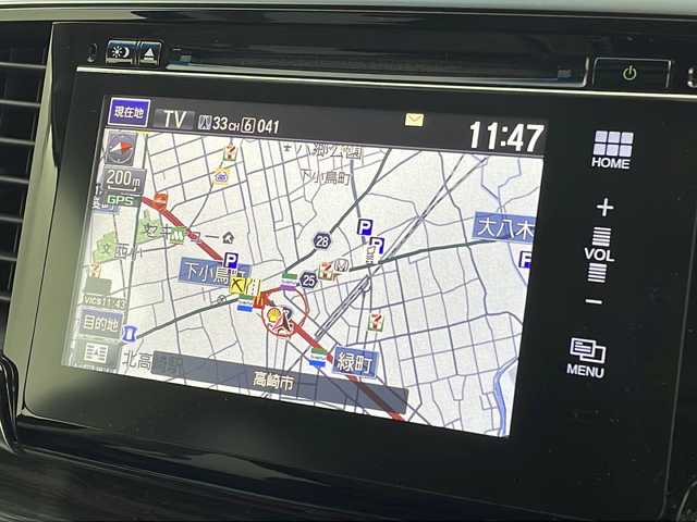 ホンダ オデッセイ アブソルート EX 群馬県 2014(平26)年 7万km プレミアムヴィーナスブラックP 純正ナビ　後席モニター　全周囲カメラ　衝突被害軽減ブレーキ　アダプティブクルーズコントロール　レザーシート　シートヒーター　パワーシート　パドルシフト　2列目オットマン レザーステアリング 禁煙車