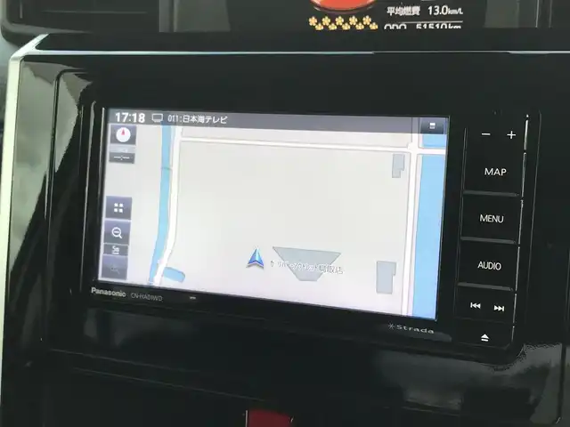 トヨタ ルーミー カスタムG－T 鳥取県 2017(平29)年 5.2万km パールホワイトⅢ ターボ車/社外ナビ/フルセグ/DVD/CD/BT/バックカメラ・ETC/前後ドライブレコーダー/衝突被害軽減システム/レーンアシスト/後方パーキングセンサー/クルーズコントロール/両側パワースライドドア/エアロパーツ/フロント/サイド/前後ドライブレコーダー/前席シートヒーター/LEDヘットライト/純正15インチアルミホイール/プッシュエンジンスタート/アイドリングストップ